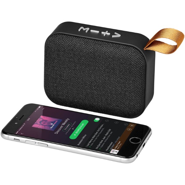 Enceinte Bluetooth® en tissu Fashion - Noir