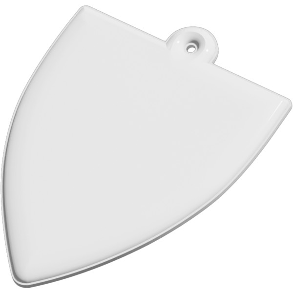 Gancio catarifrangente per badge con catenella RFX™ - Bianco