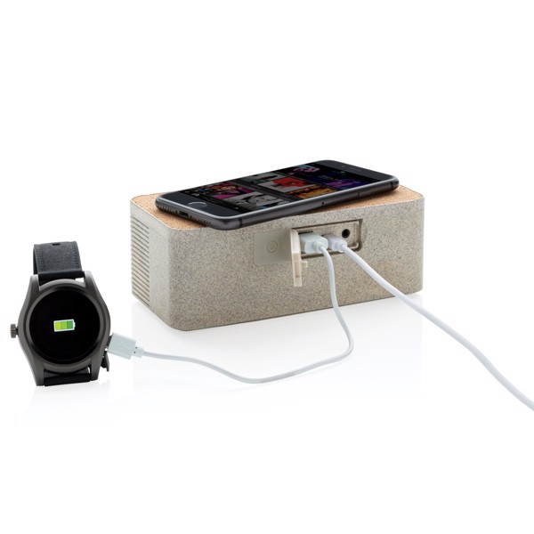 XD - Wheatstraw wireless charging speaker