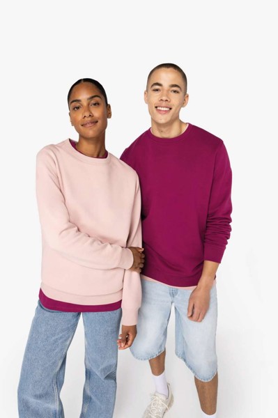 Eco-Friendly Unisex Round Neck Sweatshirt - Peacock Blue / 2XL
