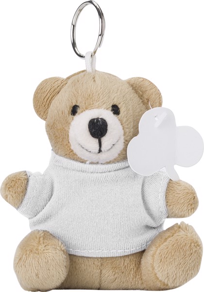 Teddybär Schlüsselanhänger 'Ted' - White