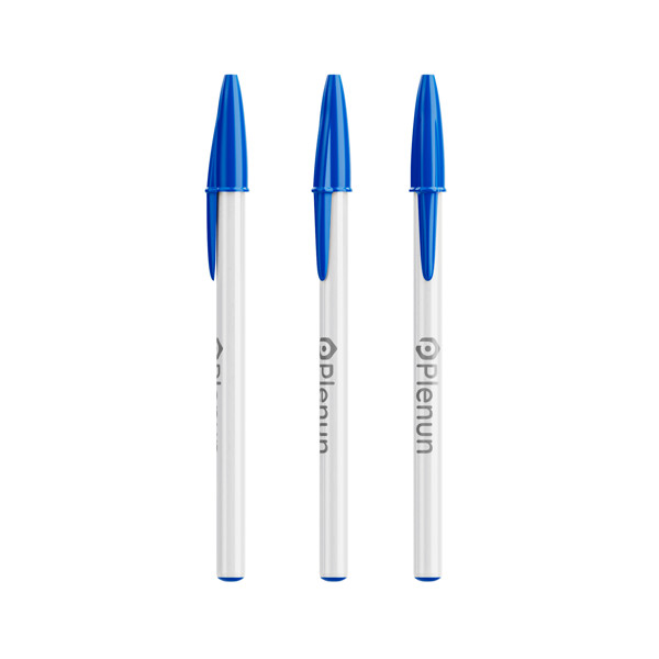 BIC® Style Ballpen - Blanc / Bleu / Encre Noire