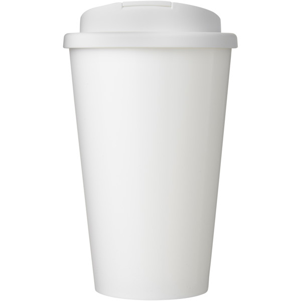 Brite-Americano® Eco 350 ml spill-proof insulated tumbler - White