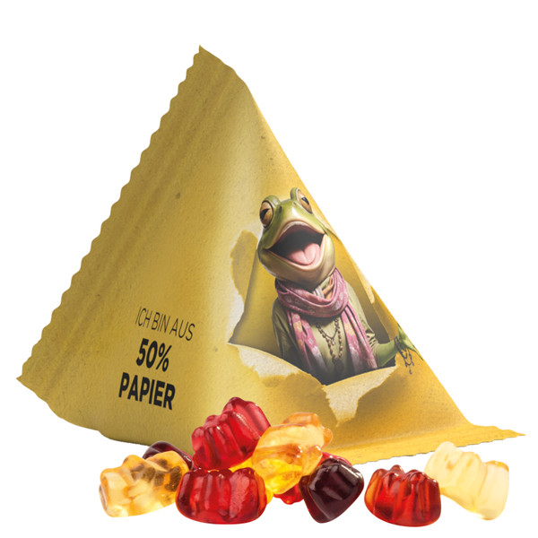 Jelly gums tetrahedron