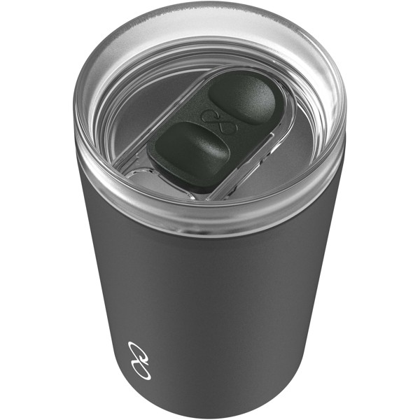 Fľaša Ocean Bottle 350 ml izolovaný pohár - Čierny dym