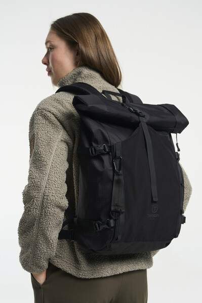Camper Roll-Top Backpack 20/29 L Black No Size