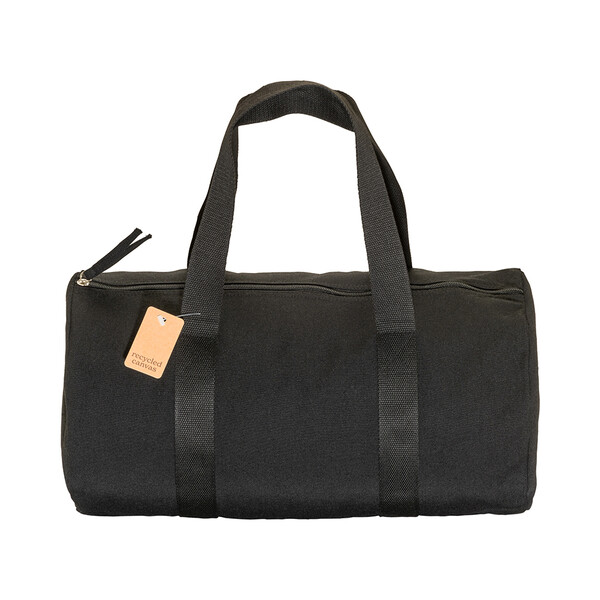 280 G/M2 Recycled Cotton Sports/Travel Duffle Bag - Black