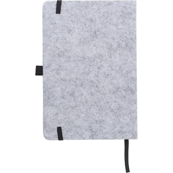 Felt RPET notebook A5 - grey