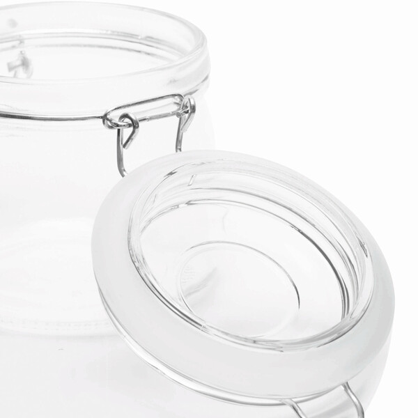 Glass storage jar, approx. 500 ml CLICKY M