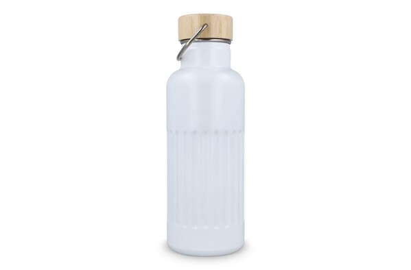 Bouteille isotherme en acier inoxydable recyclé 500 ml - Blanc