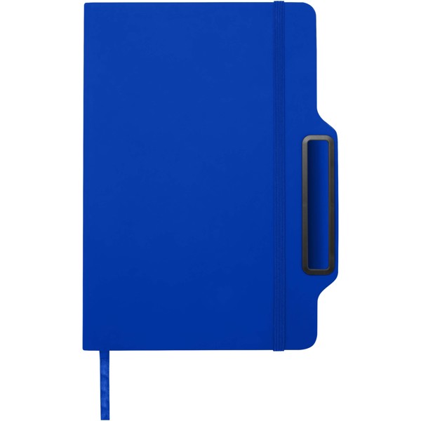 Carnet à couverture rigide Nexus A5 avec stylo et crayon (encre noire) - Bleu royal