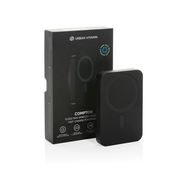 Powerbanka 10000mAh Urban Vitamin Compton z RCS alu a plastu - Čierna