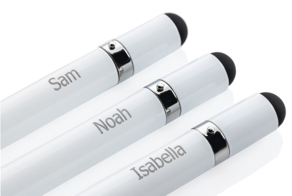 Xd inkless aluminum pen, graphite tip 20.000m - White