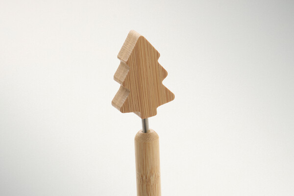 Bamboo Christmas tree ball pen Chrispen