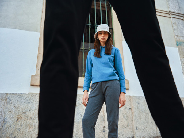 Iqoniq Cooper recycled cotton jogger - Heather Anthracite / XXL