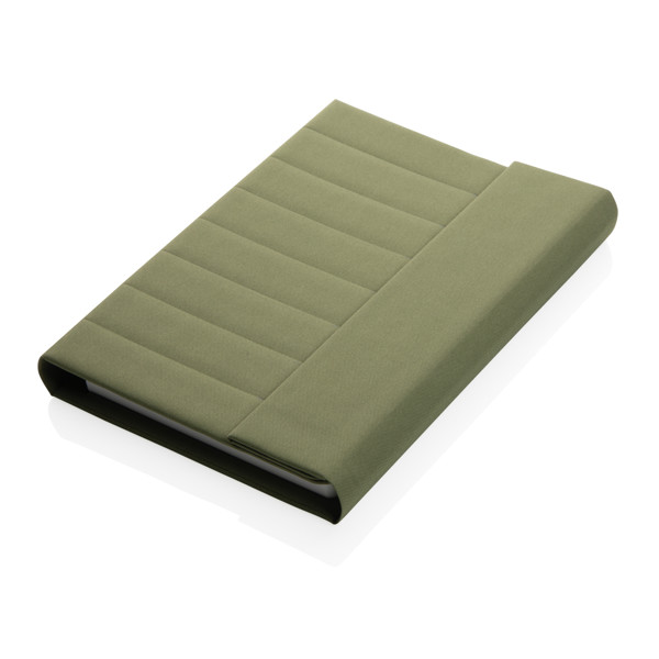 Xd Xclusive A5 notebook, magnetic closure, rPET cover - Green