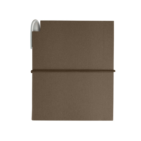 Set porte-bloc/stylo A6 - marron