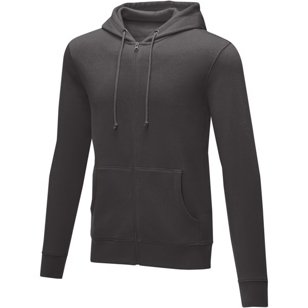 Felpa Theron con cappuccio full zip da uomo - Grigio tempesta / S