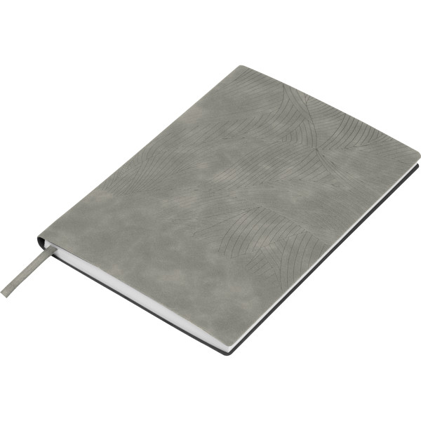 A5 notebook with soft cover BETH - Silvergrey