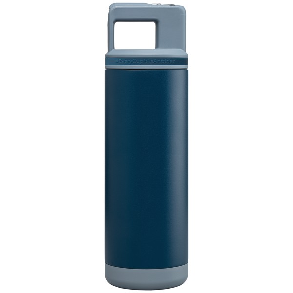 Bouteille Grosche Alpine, acier inoxydable, paille amovible, bouchon flip n’ sip - 590 ml