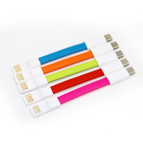 Přívěskový datový USB kabel UC026 - WHITE
