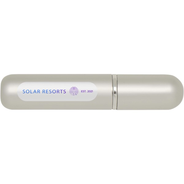 Frasco de perfume recargable portátil de 5 ml "Filla" - Plateado mate