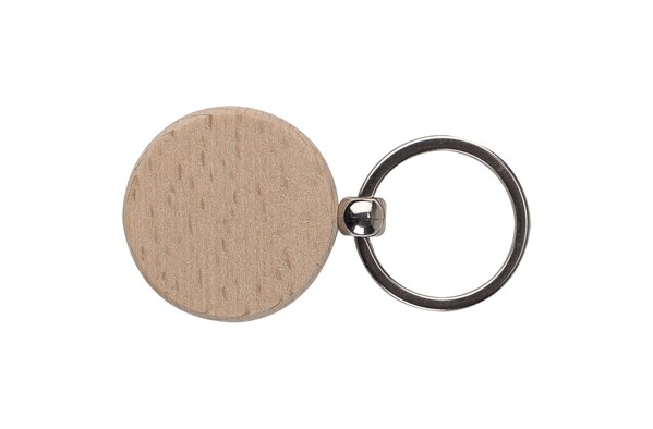 Key ring wood round Ø40mm