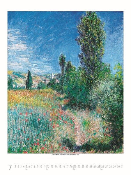 Nástenný Kalendár Claude Monet 2027