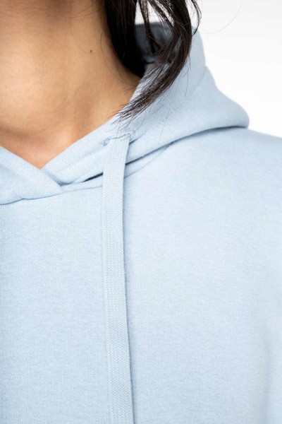 Ladies' Eco-Friendly Hooded Sweatshirt Dress - Aquamarine / XL