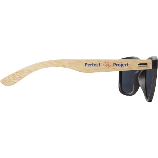 Sun Ray bamboo sunglasses - Solid Black
