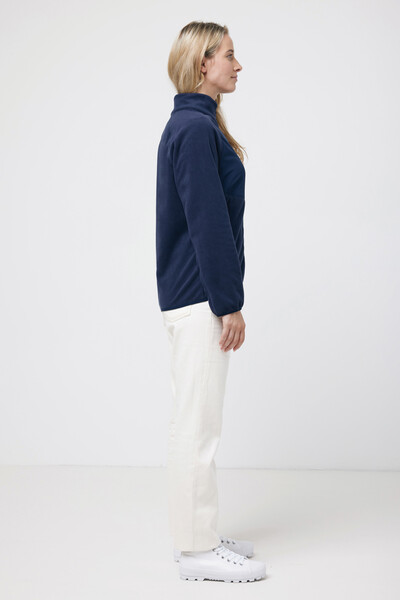 Polaire à zip en polyester recyclé IQONIQ Talung - Bleu Marine / XXL