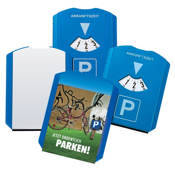 Parkscheibe "Basic" - Blau / Weiß