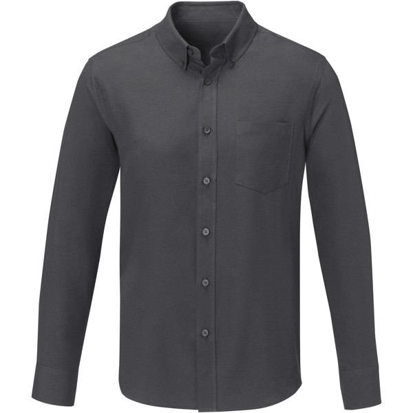 Camicia da uomo a maniche lunghe Pollux - Grigio tempesta / M