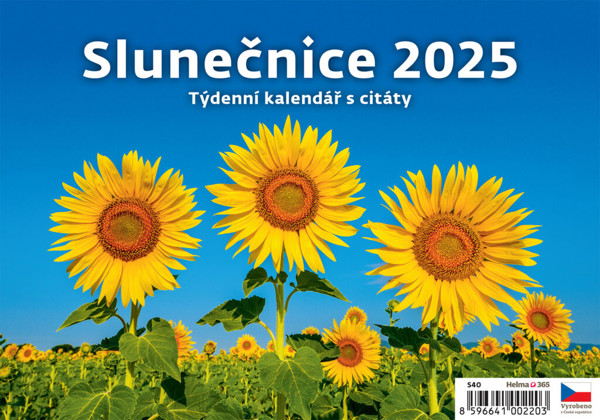 Plánovací stolní kalendář Slunečnice 2025