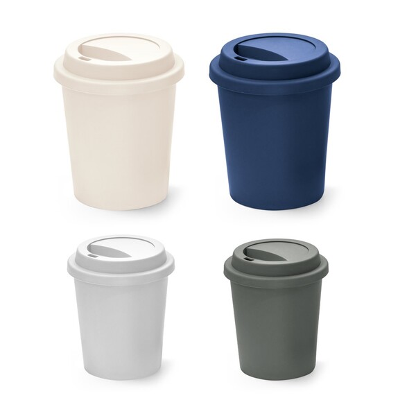 TONALI 350. Single wall PP travel cup - White