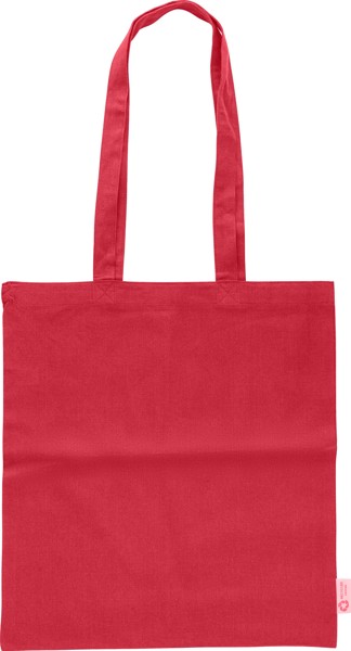 Gerecyclede katoenen boodschappentas (120 gsm) Cassiopeia - rood