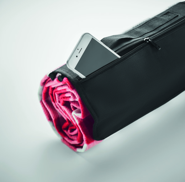 Caly piknik odeja RPET flis, 150x120 cm - Rdeča