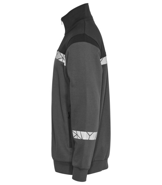 7103 FULL ZIP SWEATSHIRT PGL Grey/Black M