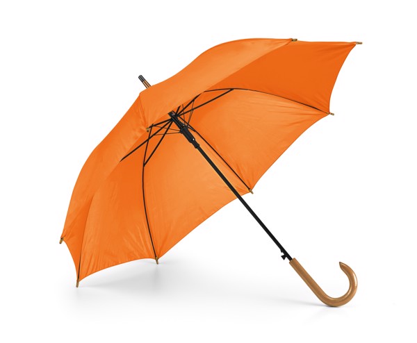 PATTI. 190T polyester umbrella with automatic opening - Orange