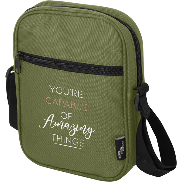 Sac bandoulière Byron de 2 L recyclé certifié GRS - Olive