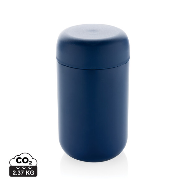 Mug isotherme en acier inoxydable recyclé certifié RCS Brew - Bleu