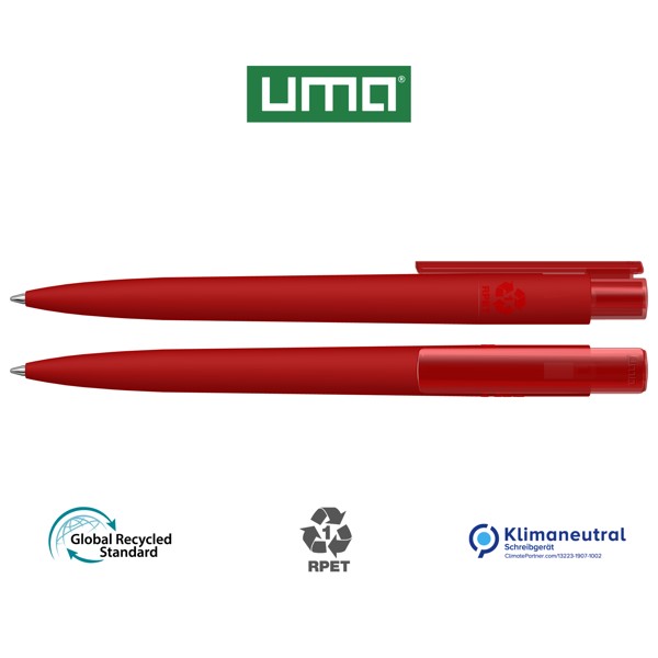 RECYCLED PET PEN PRO K transparent GUM - rouge