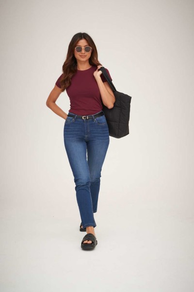 Katy Straight Jeans - Black / 6-L