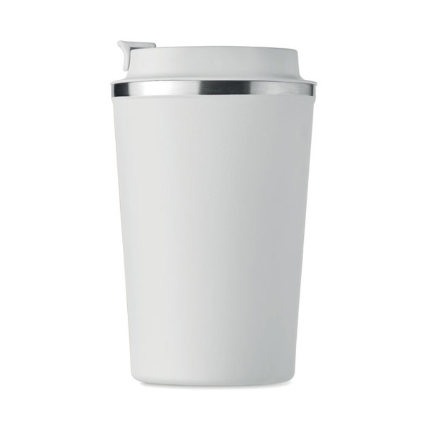 Double wall tumbler 350 ml Brace - White