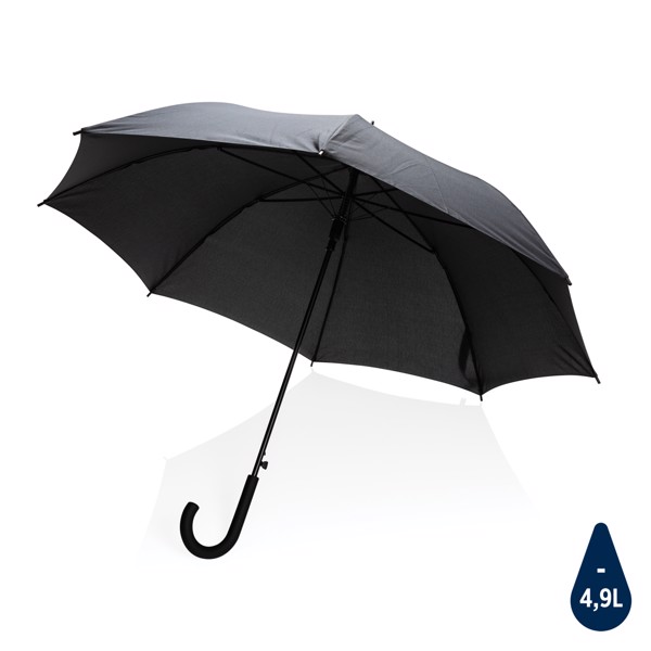 23" Impact AWARE™ RPET 190T standard auto open umbrella - Black