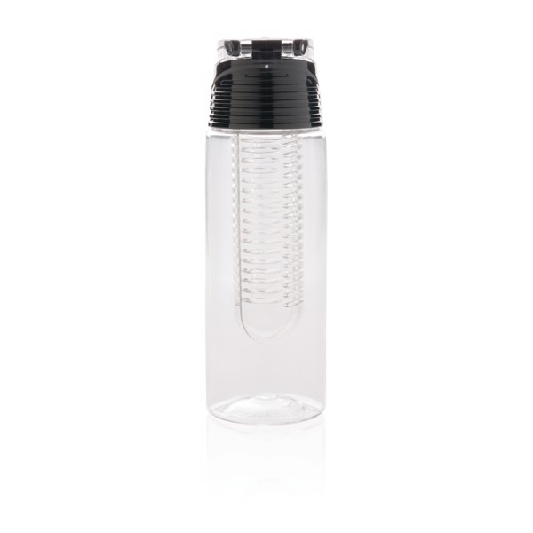 XD Collection infuser bottle, 700 ml, tritan - Transparent / Grey