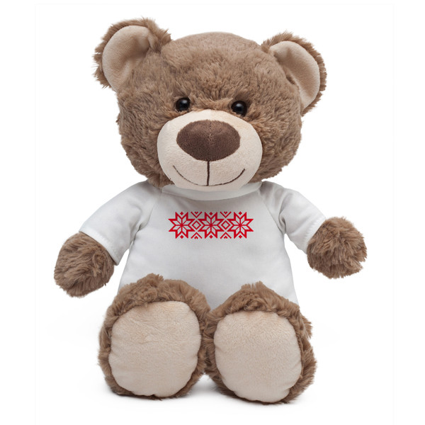 Big Teddy cuddly toy in Xmas T-shirt