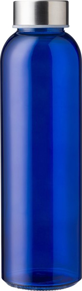 Gourde Maxwell | Verre | Couvercle inox | 500 ml - bleu cobalt