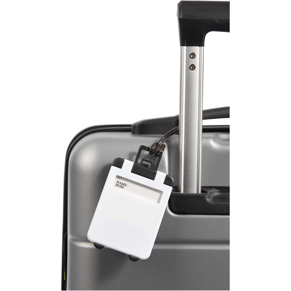 Traveler luggage tag - White