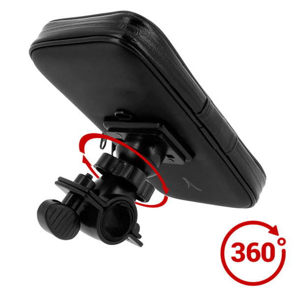 AME - SUPPORT VELO/MOTO/TROTTINETTE ETANCHE POUR SMARTPHONE JUSQU’À 6,5"